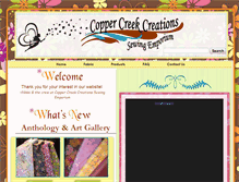 Tablet Screenshot of coppercreekcreations.com